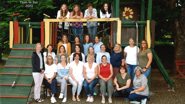 Team Kindergarten Oberstaufen Juli 2022